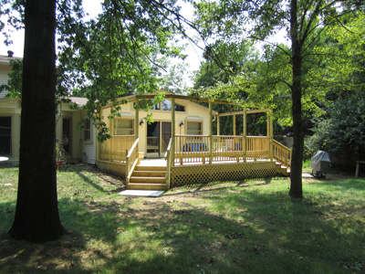 Porch Construction on Sapphire Drive 1